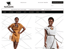 Tablet Screenshot of boutiquenomade.net